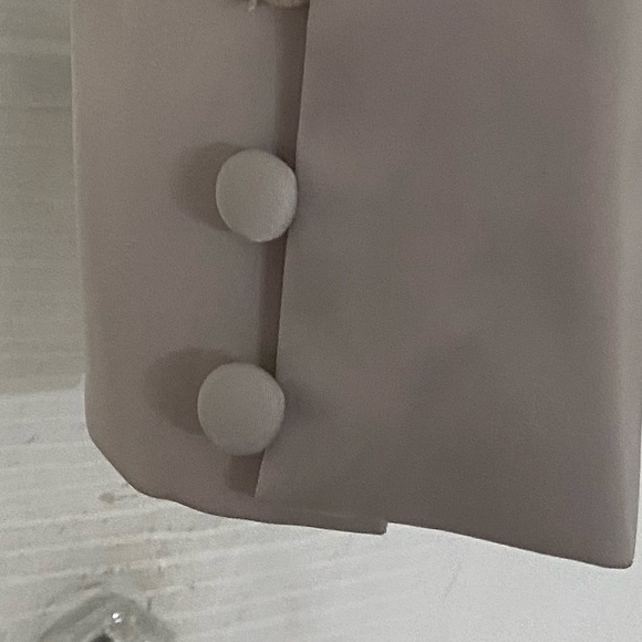 JASON WU Gray Silk Satin Peplum Top M - Picture 9 of 12